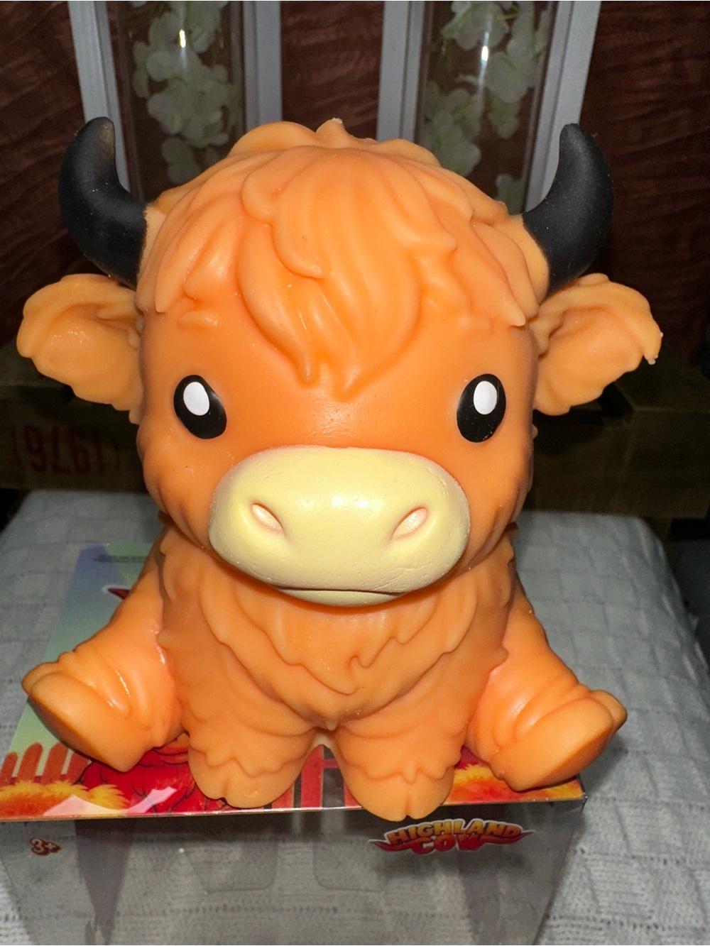 Orange Highland Cow Squishy Toy - Cute squishy -Style Kids Toy